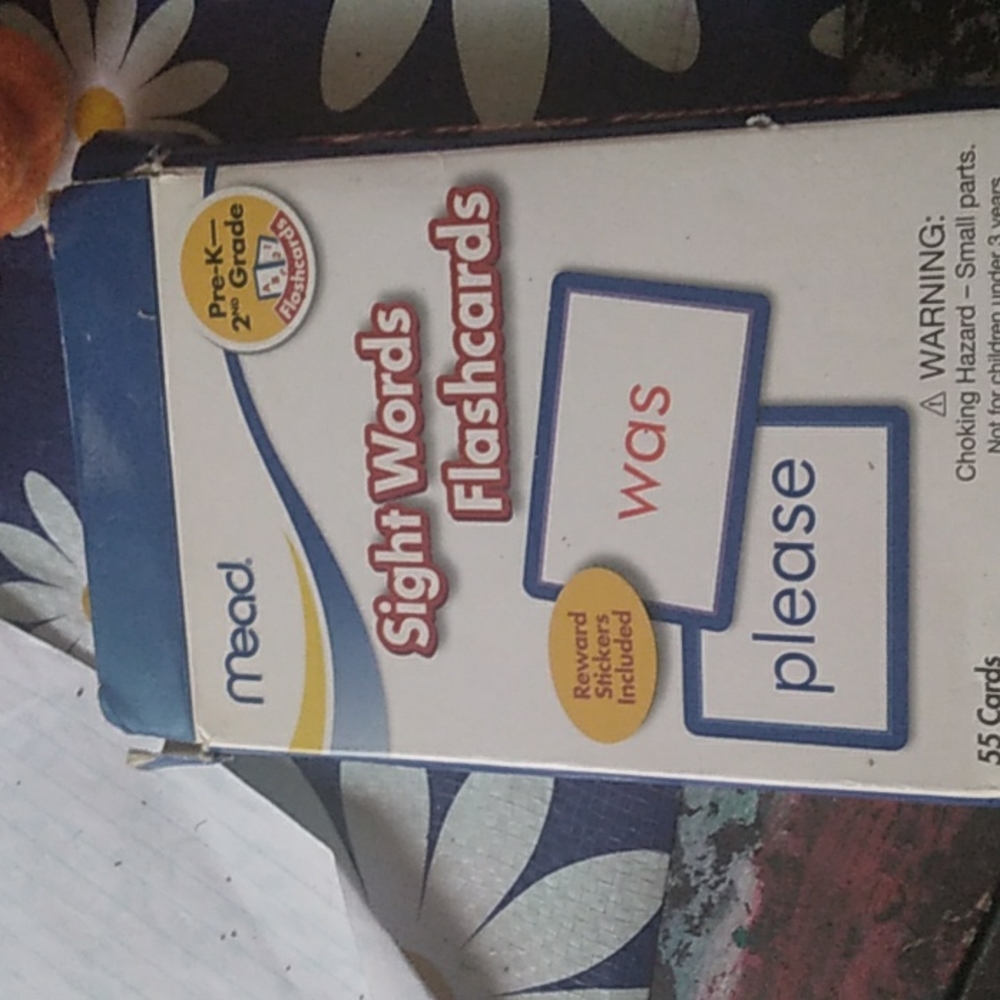 Sight words flashcards